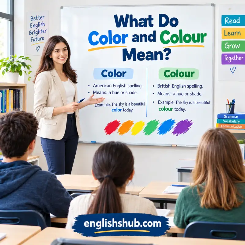 What Do Color and Colour Mean?