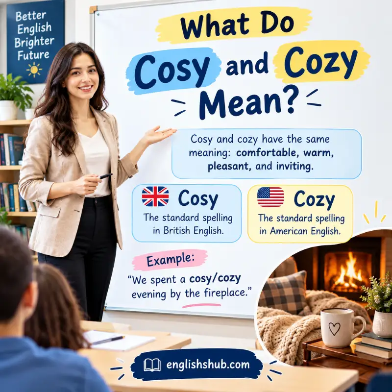 What Do Cosy and Cozy Mean?