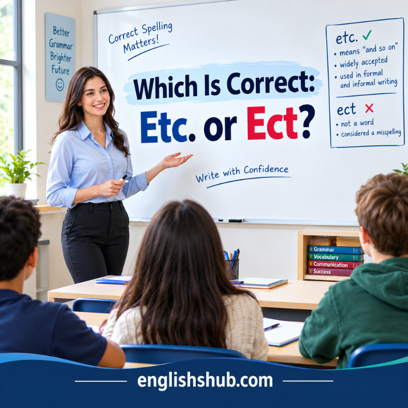Which Is Correct: Etc. or Ect?
