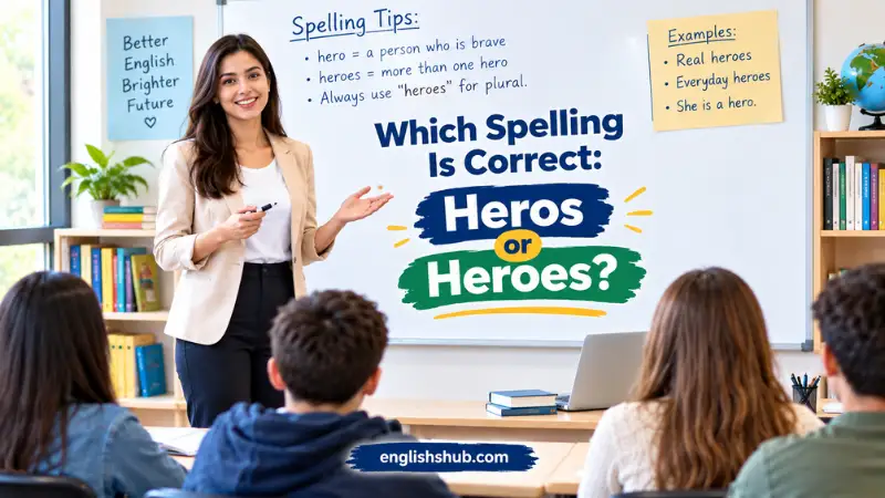 Which Spelling Is Correct: Heros or Heroes?