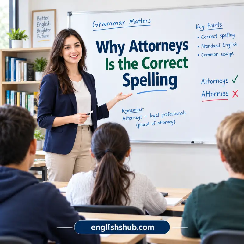 Why Attorneys Is the Correct Spelling